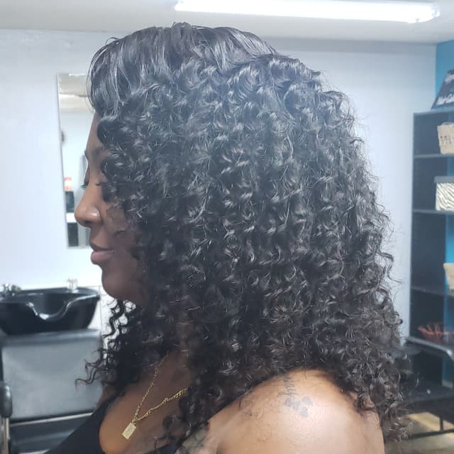 14" Curly Crown Experience Sew-In at Glam Dollz Studio LLC in Orlando, FL